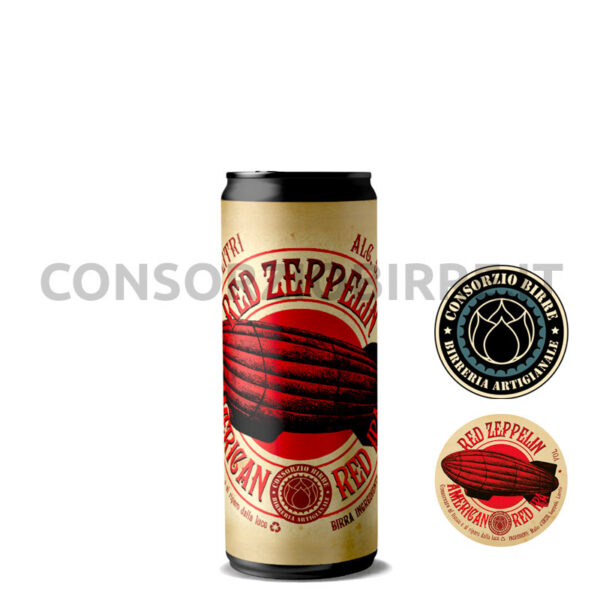 Birra RED ZEPPELIN – american red ale - lattina 33 cl